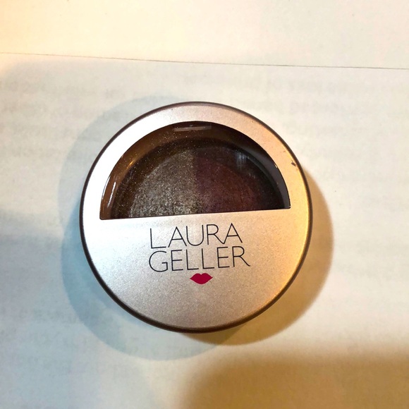 Laura Geller Baked Marble Shadow Duo in Taupe/Hibiscus-Brand new. - Picture 1 of 3
